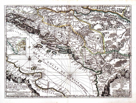 NOLIN, JEAN BAPTISTE: MAP OF DALMATIA